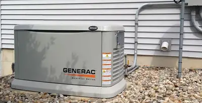 generator installation service featuring outdoor standby generator setup by licensed electricians in Detroit, MI