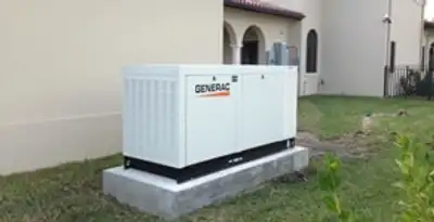 generator installation service showing standby generator professionally installed for residential power backup in Detroit, MI