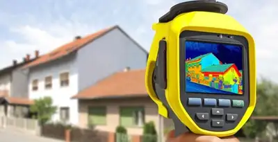 home energy audit service performing exterior thermal inspection to identify energy loss in Detroit, MI