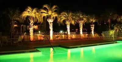 landscape lighting installation services illuminating outdoor recreational areas in Detroit, MI