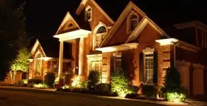landscape lighting installation services enhancing residential exterior lighting in Detroit, MI
