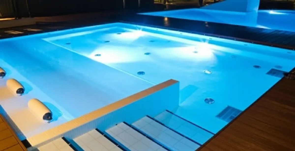pool light installation and repair services providing modern illuminated pool lighting in Detroit, MI