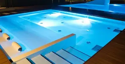 pool light installation and repair services providing modern illuminated pool lighting in Detroit, MI