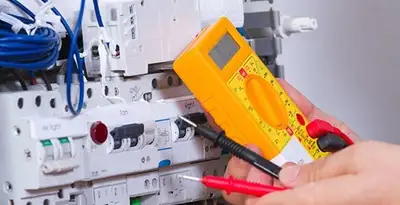 Residential electrician testing home electrical panel for safety and performance in Detroit, MI