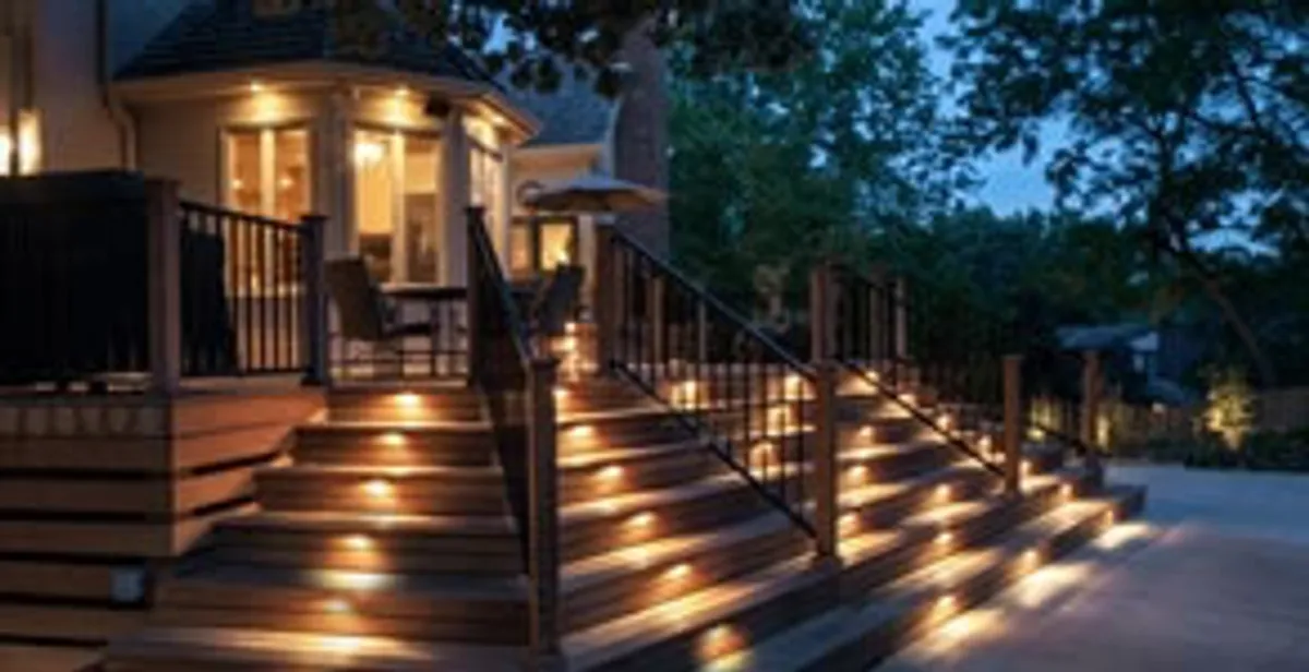 Residential electrician installing outdoor lighting for home safety in Detroit, MI